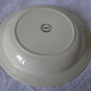 LARGE HOLLOW DISH TERRE DE FER CHARBONNIER SALINS part of a FLORA service