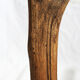 Banc brutaliste en bois d'arbre