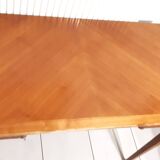 Small louis xvi style flat desk with spindle legs