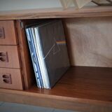 Scandinavian sideboard in teak and teak veneer in the late 60s