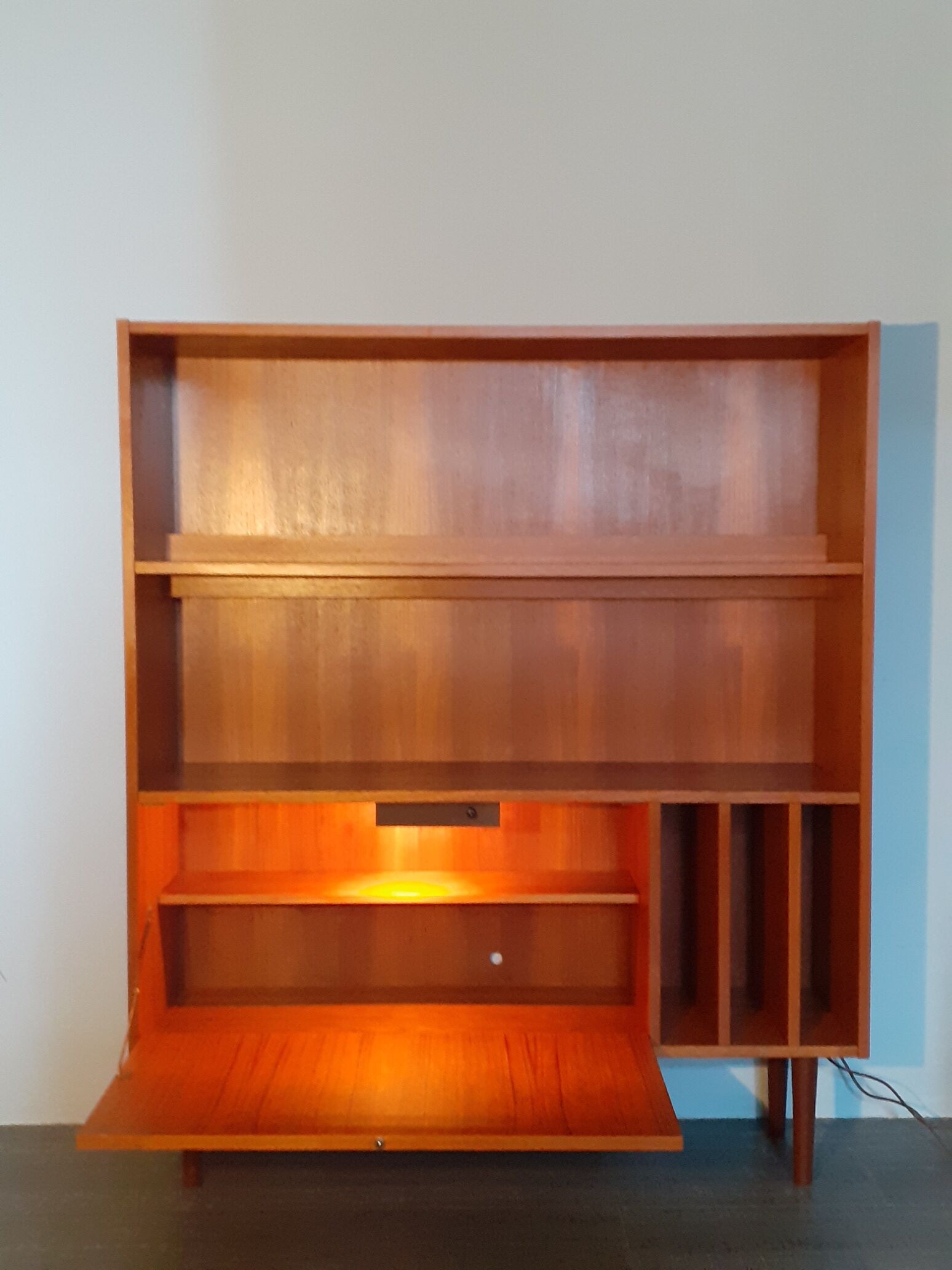 Danish Library in Teck, Scandinavian Vintage 1960s