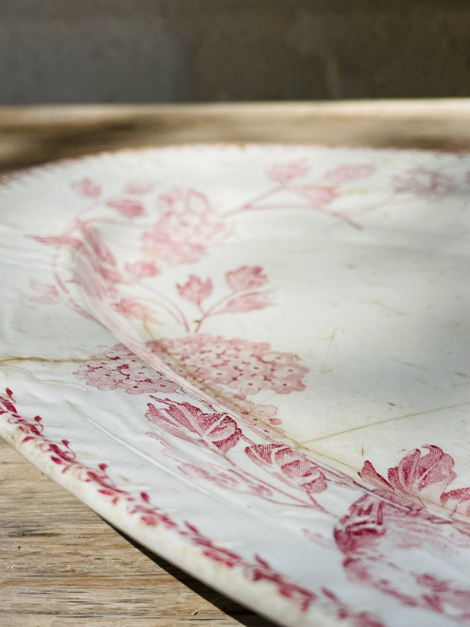 Oval ironstone dish from Creil & Montereau