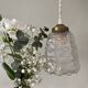 Vintage globe pendant in molded glass