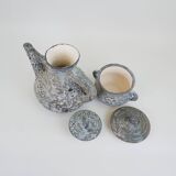 Annette Roux teapot and sugar bowl in Vallauris