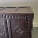 Rare 17th Century Carved Oak Coffer Charles II Period Circa 1660-1680c