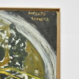 Fruit plate painting, 1970s.