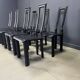 Italian Model Regia Dining Chairs by Antonello Mosca for Ycami, 1980s, Set of 8