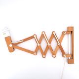 Extendable wooden wall lamp by Translandia, 60s