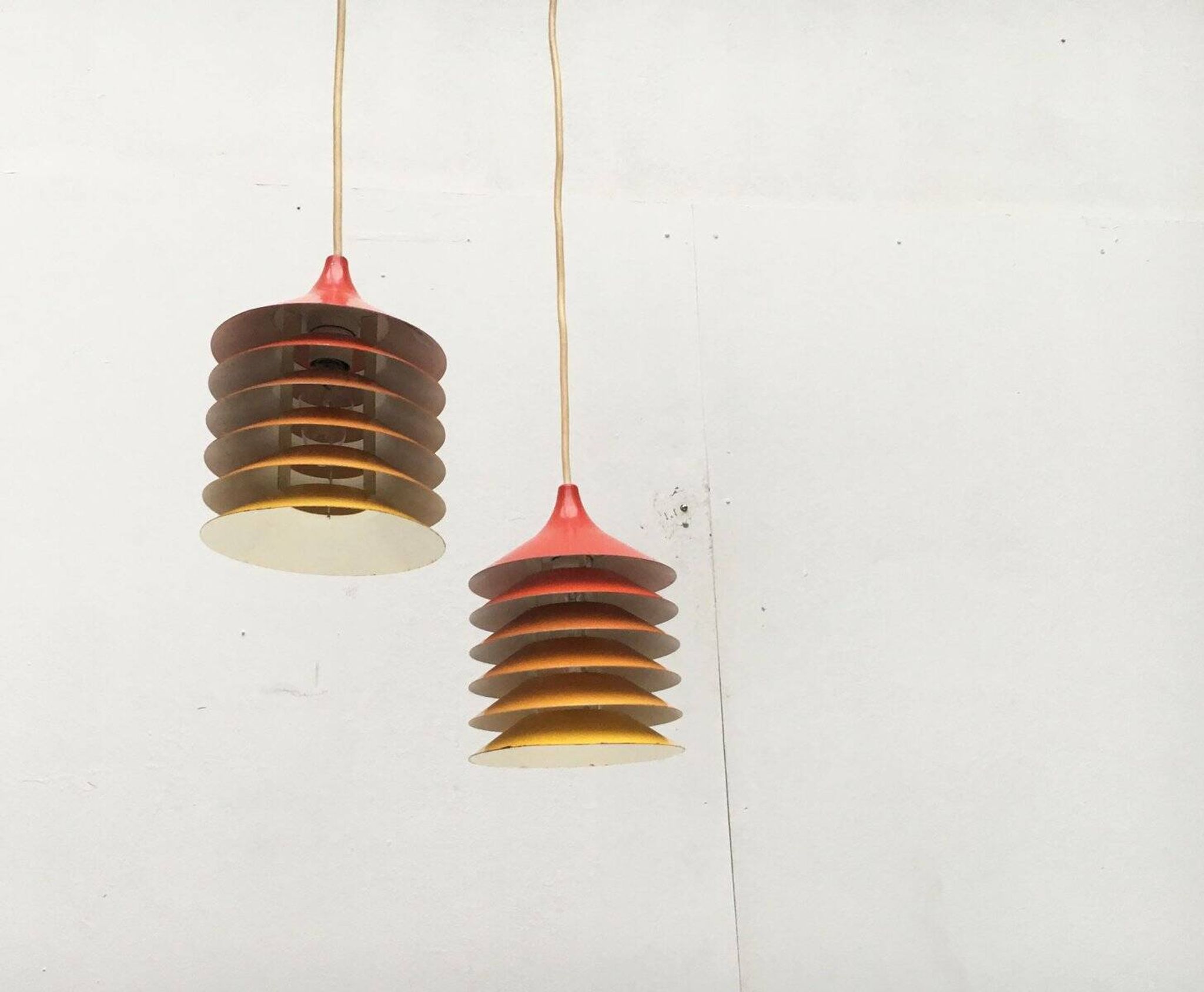 Vintage Duett pendant lamps by Bent Gantzel Boysen for Ikea, set of 2
