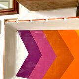 Gien dish in enamelled porcelain - service "Arrows"