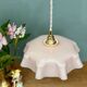 Vintage pink opaline pendant light