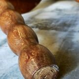 Vintage solid-turned wood tripod tripod