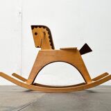 Mid-century wooden rocking horse, 1960s