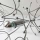 Deux lampes d'appoint ou de table Sputnik en chrome de Gaetano Sciolari, Italie milieu du siècle, années 1960