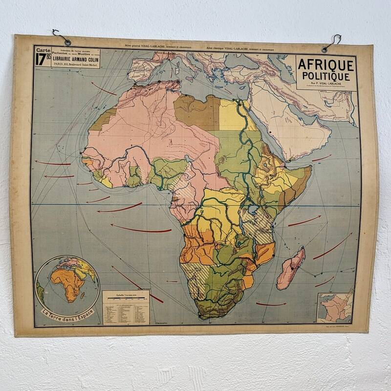 Videl lablache school map - n°17 political africa