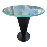 Side table, pedestal table, Joe D'Urso