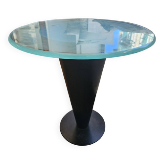 Side table, pedestal table, Joe D'Urso