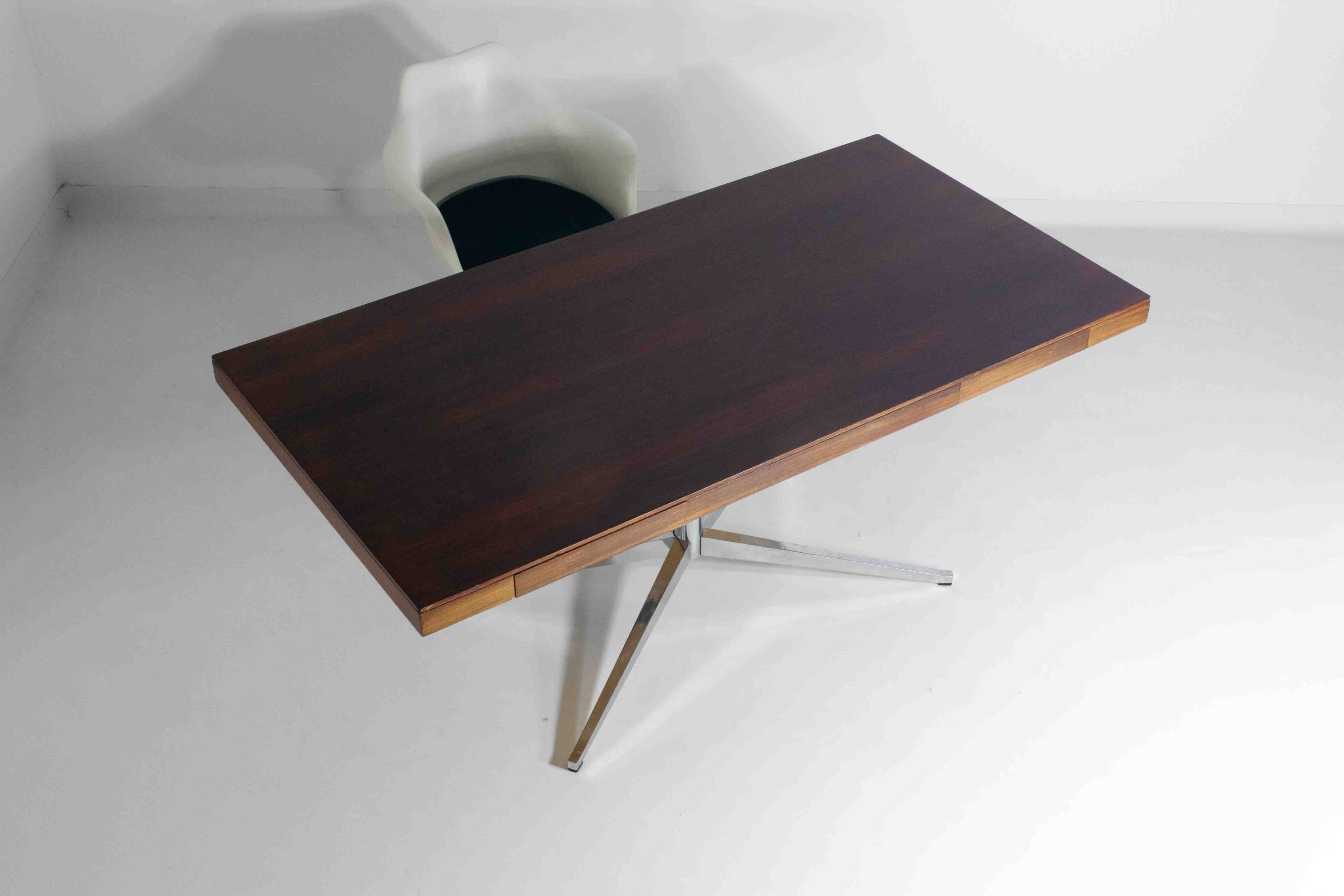 Bureau exécutif en palissandre par Florence Knoll, années 1970