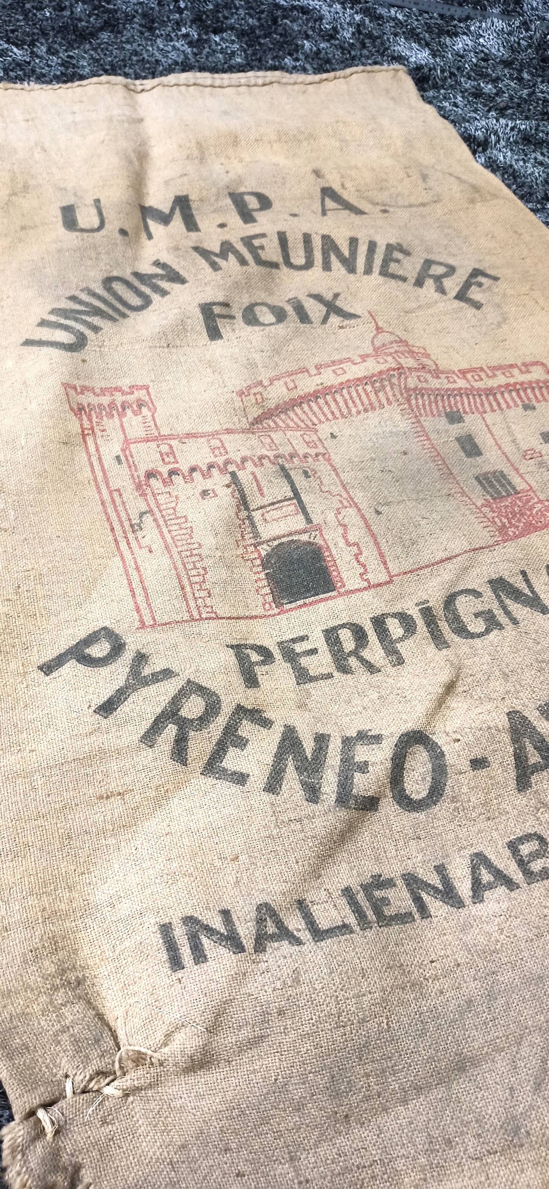 Bag burlap union perénéo ariegoise red