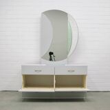 Light blue vintage dressing table 70s