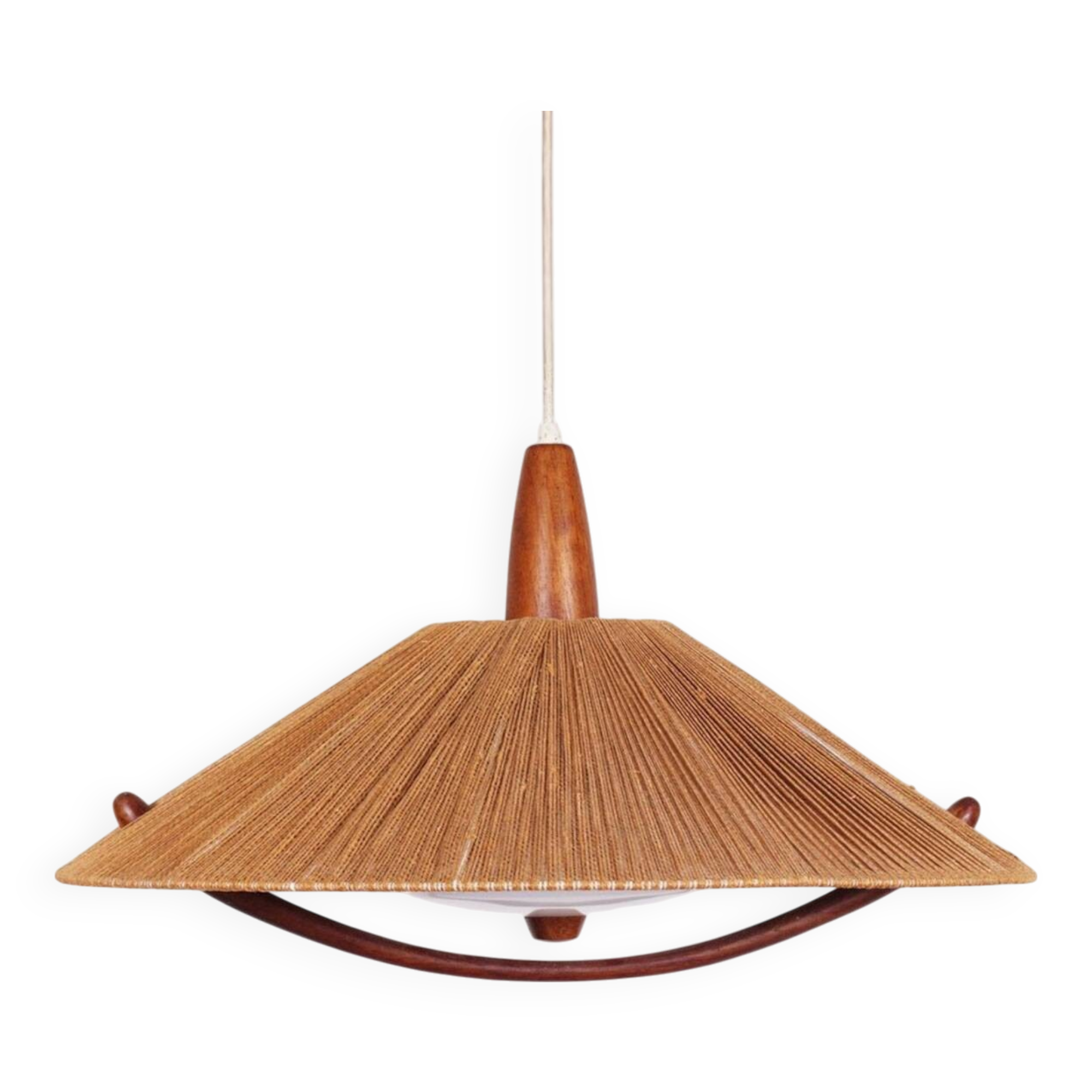 Lampe à suspension Temde Leuchten du milieu du siècle