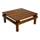 Vintage Pinewood Slatted Coffee Table Design 1970s