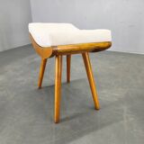 Pair of Mid-Century Maple Wood Stools, 1960, Czechoslovakia