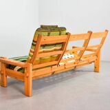 Rainbow Color Yngve Ekstrom Pinewood 3-Seat Dymling Sofa for Swedese 1970s