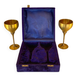 Pair of vintage brass tumblers