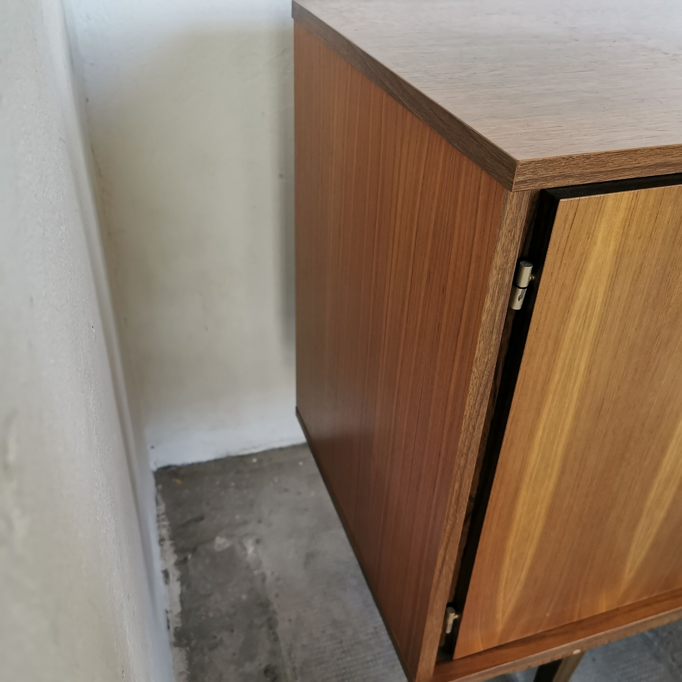 Vintage enfilade, walnut veneer 1970