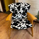 Designer armchair Federico Giner cowhide pattern