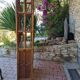 Rattan and canning furniture with vintage shelves
