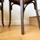 2 chaises bistrot Baumann en bois foncé