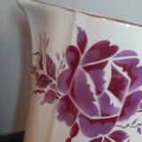 Toilet pitcher / pitcher / vase model Pauline de Moulin des Loups, faience decoration with red rose