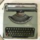 flat typewriter gray green My Rooy 50s-60s