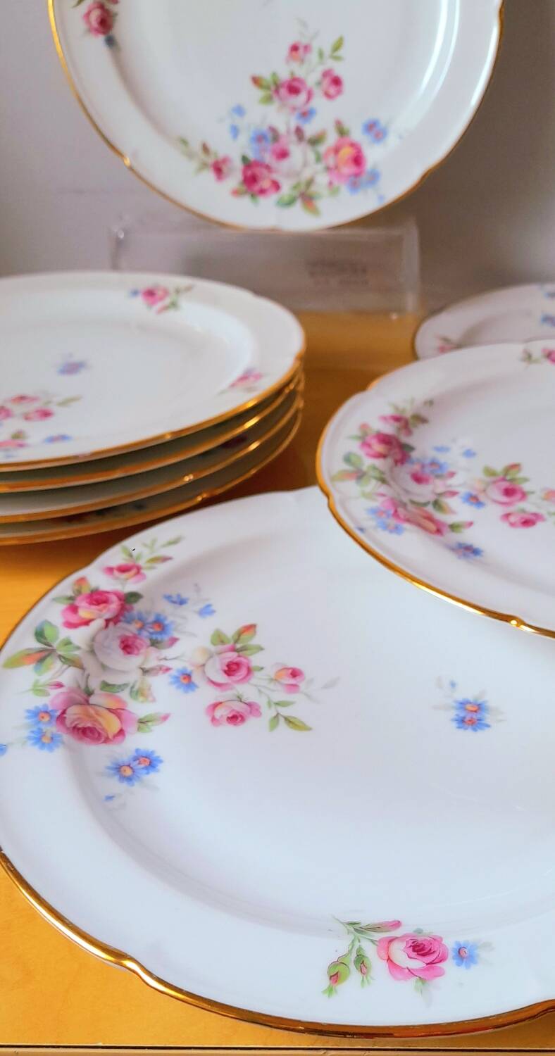 CB France porcelain plates
