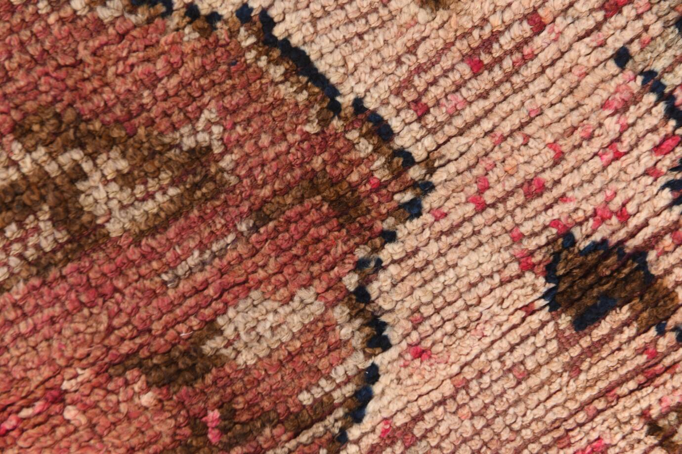 Red Cream Tribal Turkish Runner Rug 88x311Cm SK 18885