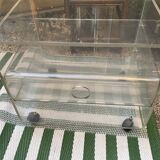 Meuble hi-fi Plexiglas années 70