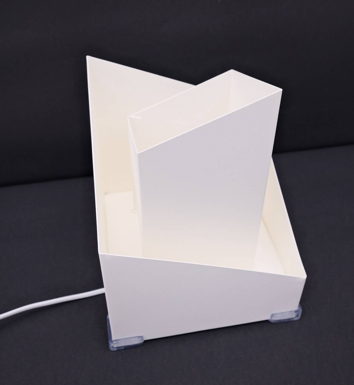 Modernist metal lamp by SCE, France 1950