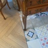 Louis XV style desk on leather