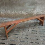 Banc brique banc rouge 2 mètres