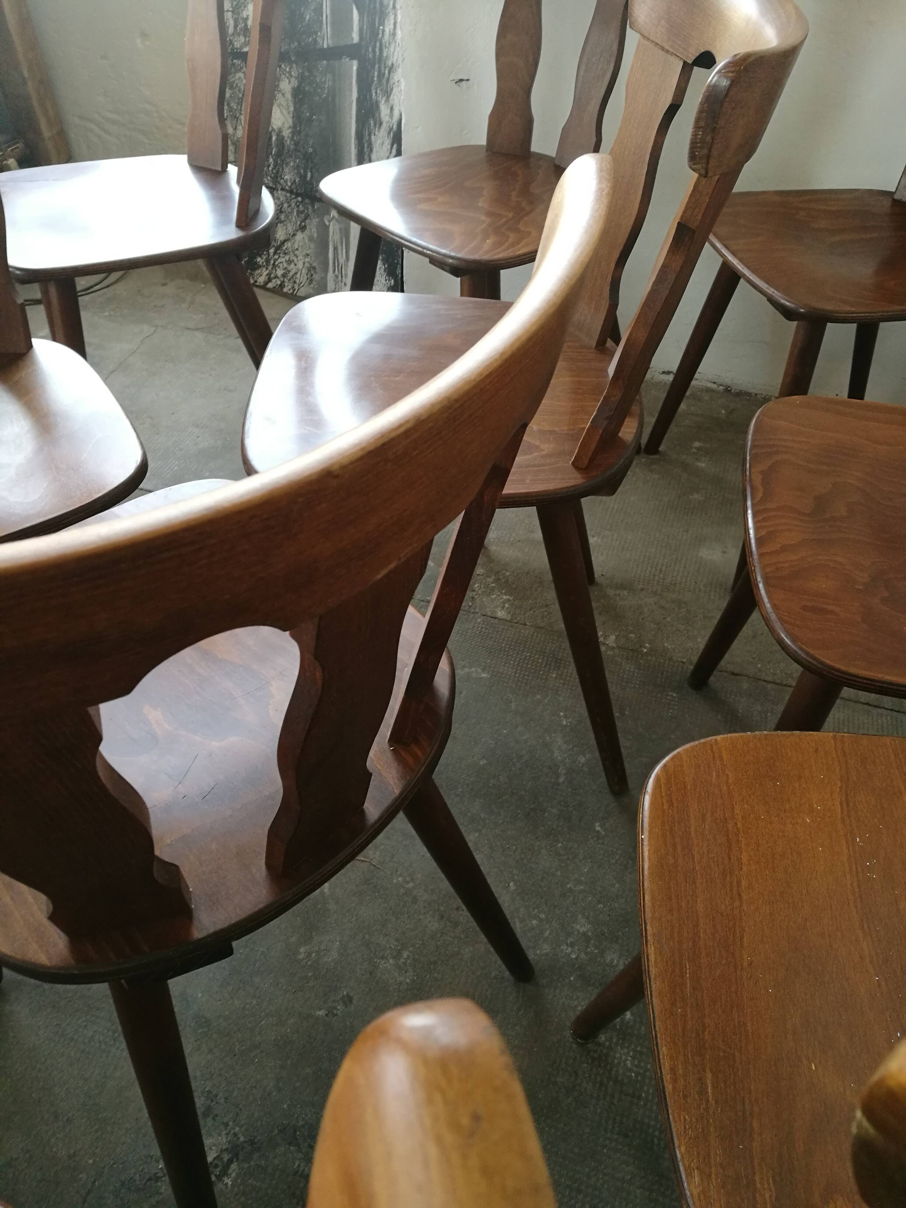 Set of 12 bistro chairs