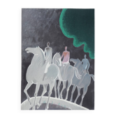 Albert zavaro: night walk - original signed lithograph
