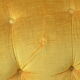 Banquett padded velvet mustard gold fringed 50s
