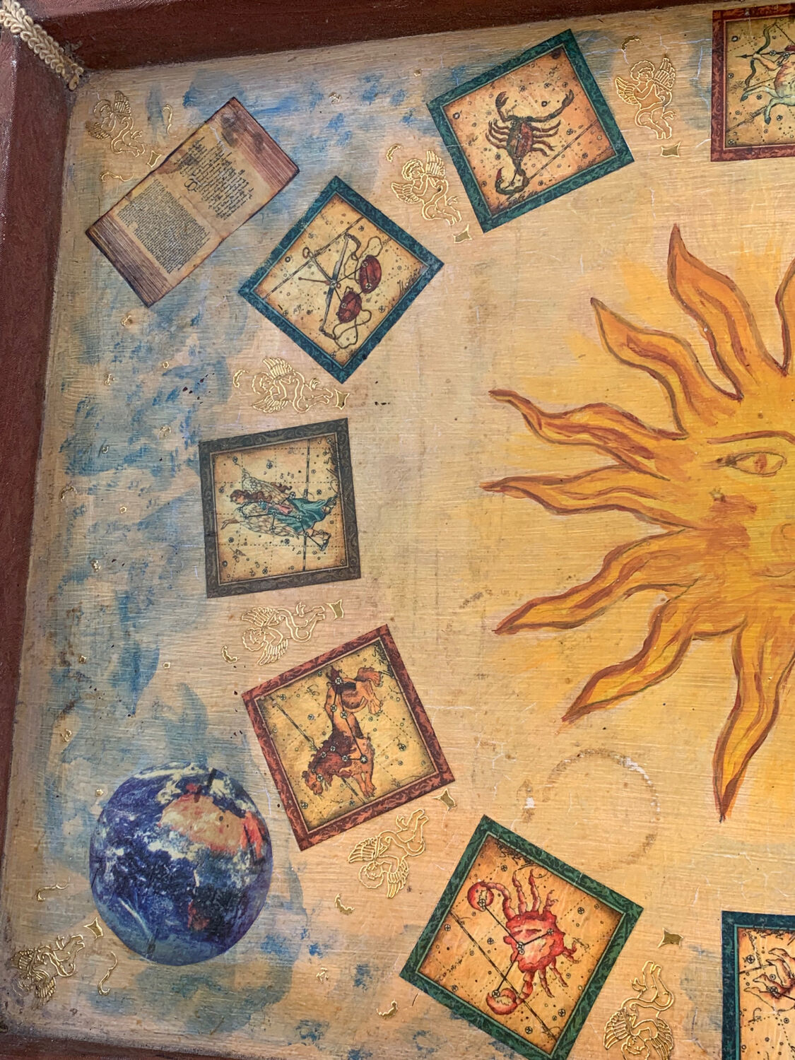 Old clairvoyance/astrology tray early 20th