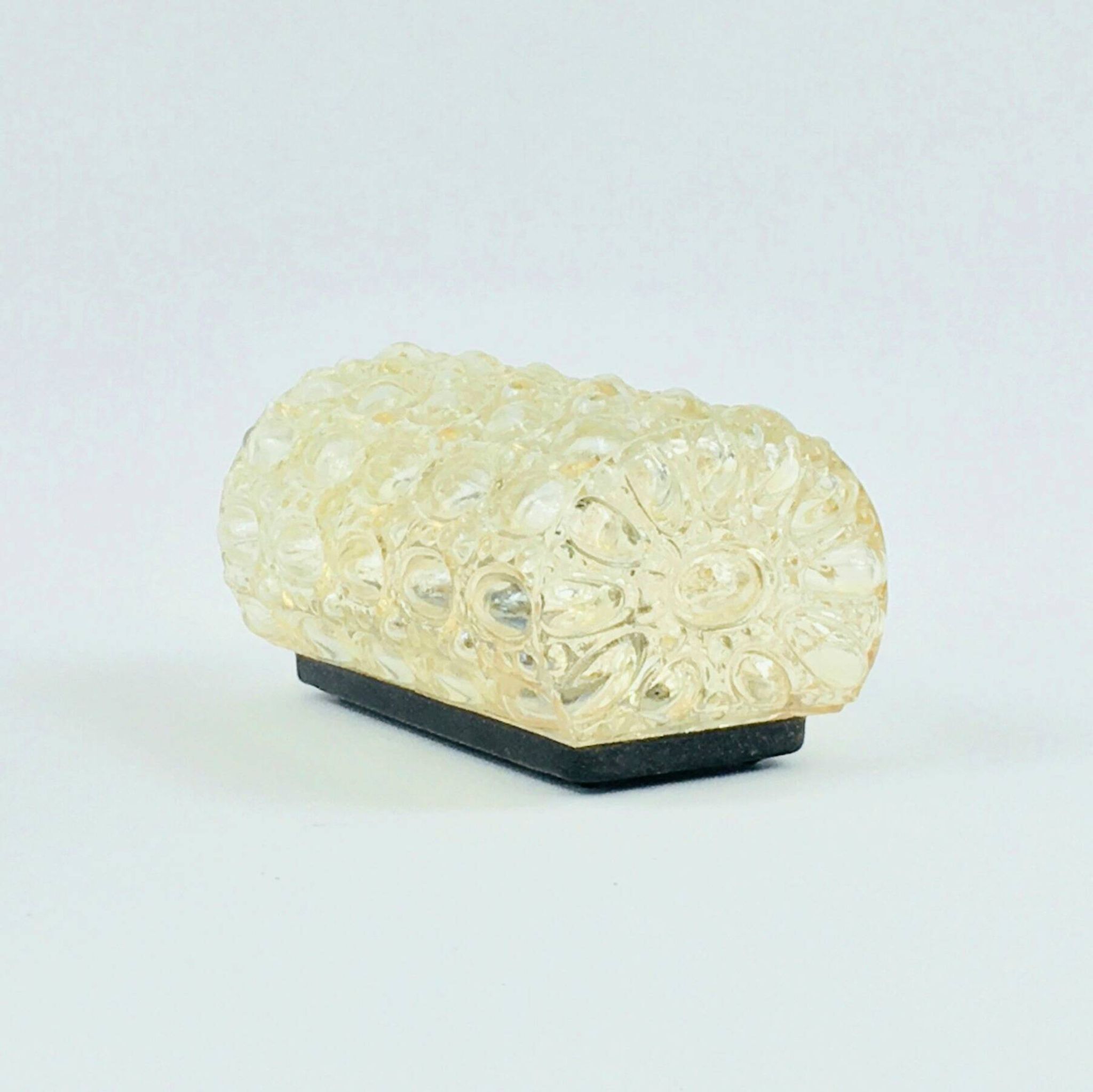Amber Bubble Glass Wall Light by Helena Tynell for Limburg, Germany, 1970s