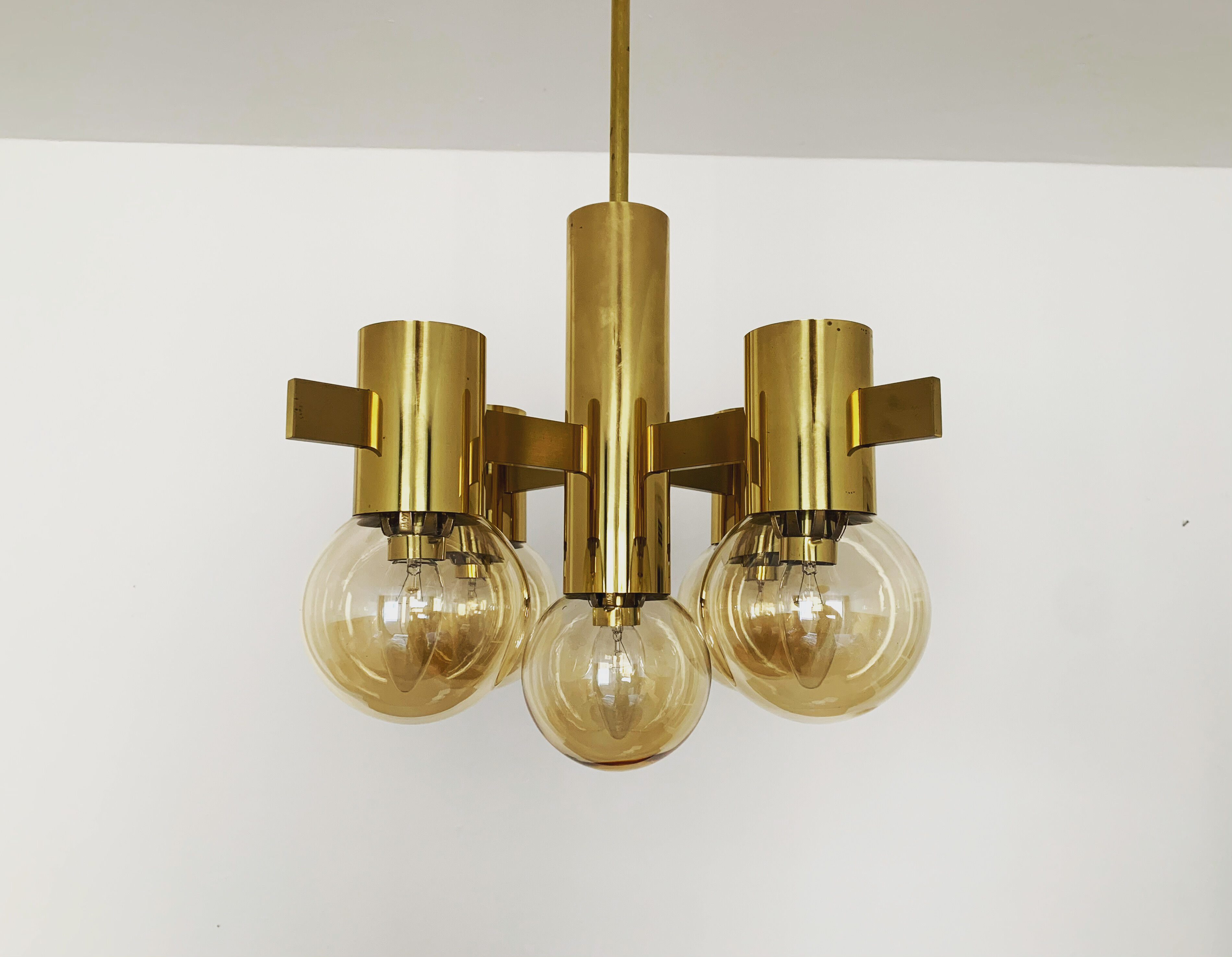 Swedish brass chandelier model 1892 by Hans Agne Jakobsson