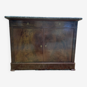 Louis Philippe period low sideboard in mahogany