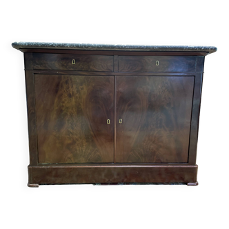 Louis Philippe period low sideboard in mahogany