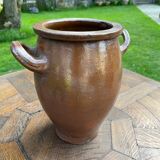 Set of 3 brown terracotta basins